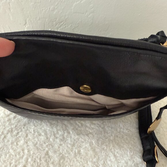 Margot New York Leather Crossbody "Allie" BLACK - Picture 9 of 15